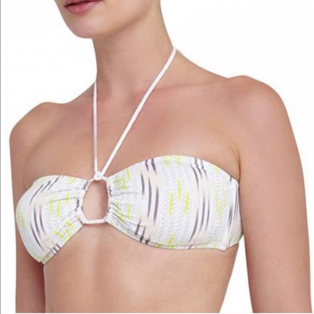 NWT EBERJEY Dream Catcher Cora Halter Bikini Top M